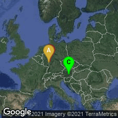 Overview map of Altstadt, Mainz, Rheinland-Pfalz, Germany,Innenstadt I, Frankfurt am Main, Hessen, Germany,Kleintal, Steiermark, Austria