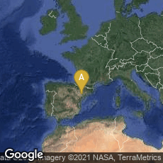 Overview map of Aragón, Spain