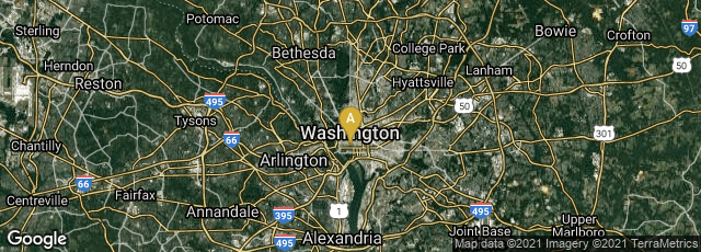 Detail map of Washington, District of Columbia, United States