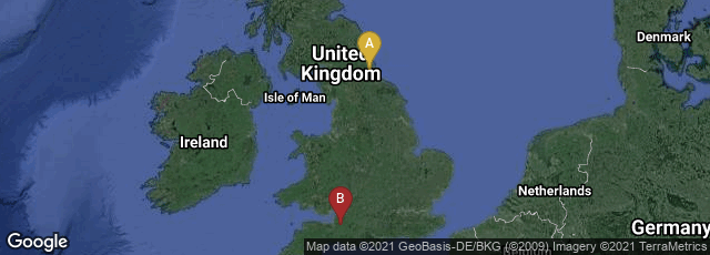 Detail map of Chester-le-Street, England, United Kingdom,Glastonbury, England, United Kingdom