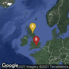 Overview map of Edinburgh, Scotland, United Kingdom,Bradfield, Reading, England, United Kingdom