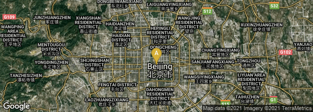 Detail map of Dongcheng Qu, Beijing Shi, China