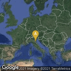 Overview map of Pontecchio Polesine, Veneto, Italy
