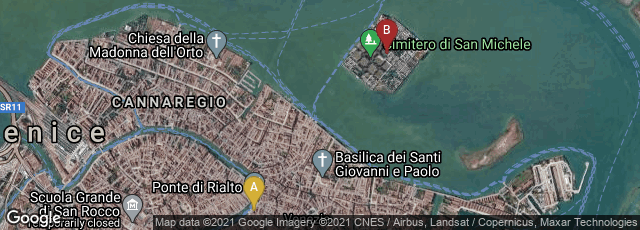 Detail map of Venezia, Veneto, Italy,Venezia, Veneto, Italy