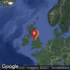 Overview map of Manchester, England, United Kingdom,Liverpool, England, United Kingdom