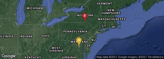Detail map of Washington, District of Columbia, United States,Endicott, New York, United States