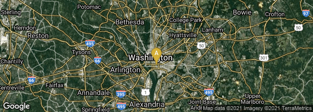 Detail map of Washington, District of Columbia, United States