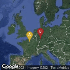 Overview map of Paris, Île-de-France, France,Innenstadt I, Frankfurt am Main, Hessen, Germany