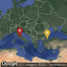 Overview map of İstanbul, Turkey,Città del Vaticano, Vatican City