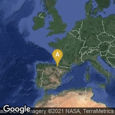 Overview map of Pamplona, Navarra, Spain