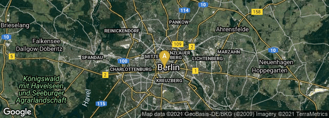 Detail map of Mitte, Berlin, Berlin, Germany