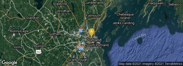 Detail map of Portland, Maine, United States