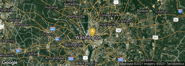 Detail map of Washington, District of Columbia, United States