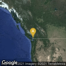 Overview map of Vancouver, British Columbia, Canada