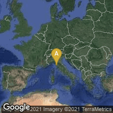 Overview map of Pisa, Toscana, Italy