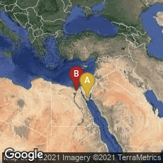 Overview map of South Sinai Governorate, Egypt,Cairo Governorate, Egypt