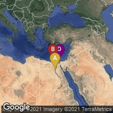 Overview map of Menia Governorate, Egypt,Alexandria Governorate, Egypt,Damietta Governorate, Egypt,Port Said Governorate, Egypt