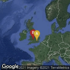 Overview map of London, England, United Kingdom,Gloucester, England, United Kingdom