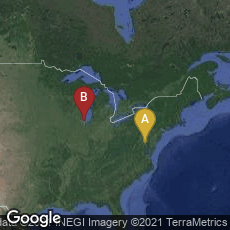 Overview map of Washington, District of Columbia, United States,Chicago, Illinois, United States