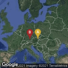 Overview map of Innere Stadt, Wien, Wien, Austria,Ludwigsvorstadt-Isarvorstadt, München, Bayern, Germany