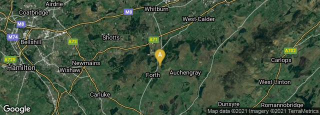 Detail map of Wilsontown, Forth, Lanark, Scotland, United Kingdom